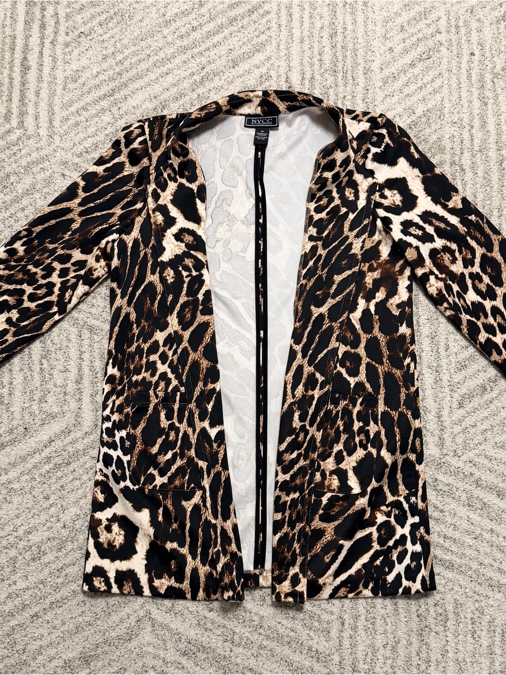 NYCC New York Clothing Co. Leopard Print Blouse